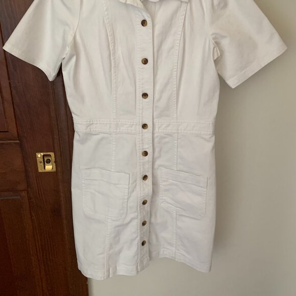 LOFT White Denim Jumper - Picture 2 of 5